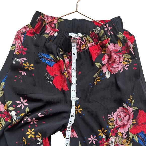 Simply Noelle Floral Culottes Wide Leg Crop Pants SZ S/M - Picture 7 of 7